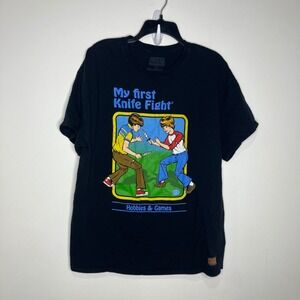 Steven Rhodes first knife fight t-shirt retro vintage style unisex‎ size XL